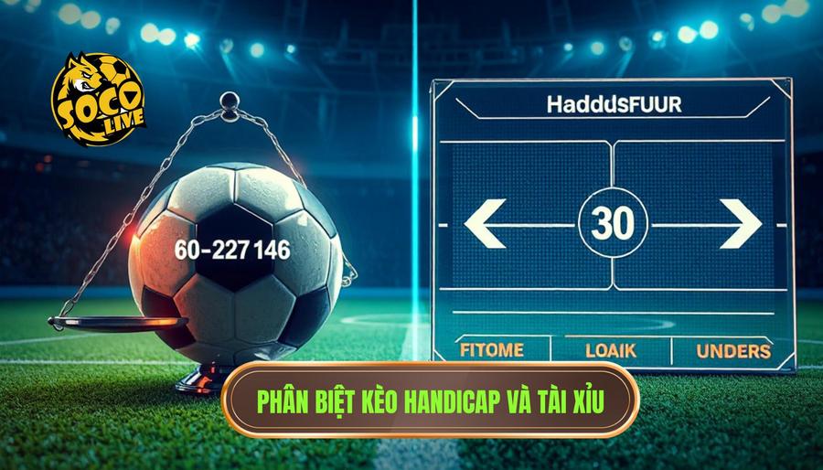 Nên chơi kèo bóng đá Tài Xỉu hay Handicap? Phân tích chi tiết từ chuyên gia 1 Phân biệt kèo Handicap và Tài Xỉu